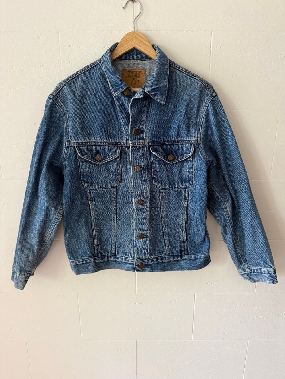 GAP | Vintage 80s Oversized Medium Wash Denim Jacket | Medium